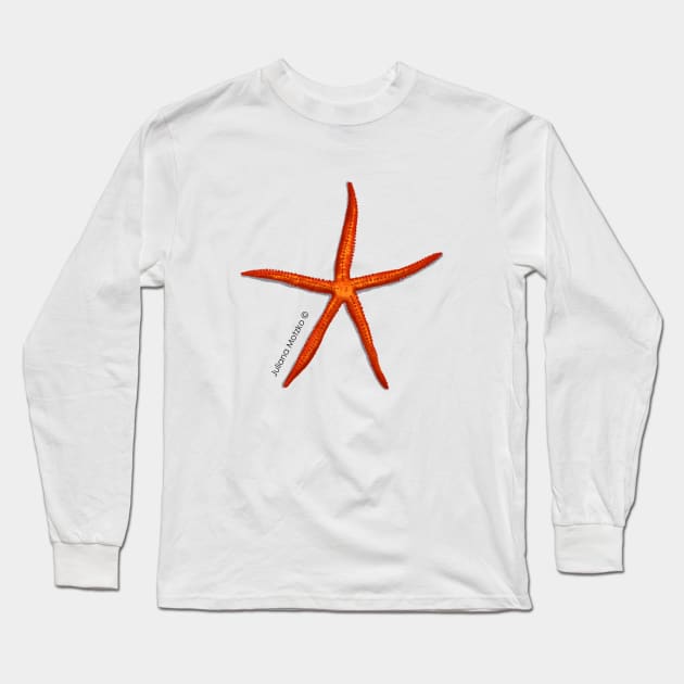 Velvety Sea Star Long Sleeve T-Shirt by julianamotzko